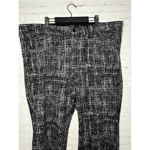 Torrid Black White Ponte Tweed Print Bootcut Pants Women's Plus Size 26 Regular - Picture 4 of 8